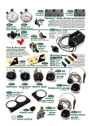 Accessories - MGB 1962-1980 - MG spare parts - Instruments & Rally