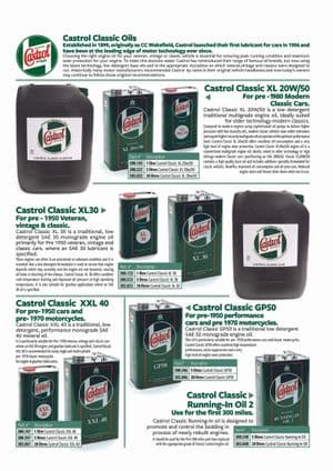 Lubricants - MGTD-TF 1949-1955 - MG spare parts - Oils Castrol
