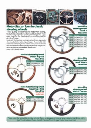 Interior styling - MGTD-TF 1949-1955 - MG spare parts - Steering wheels