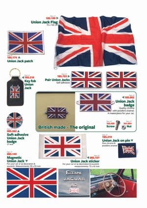 Stickers & enamel plates - Mini 1969-2000 - Mini spare parts - Union Jack accessories