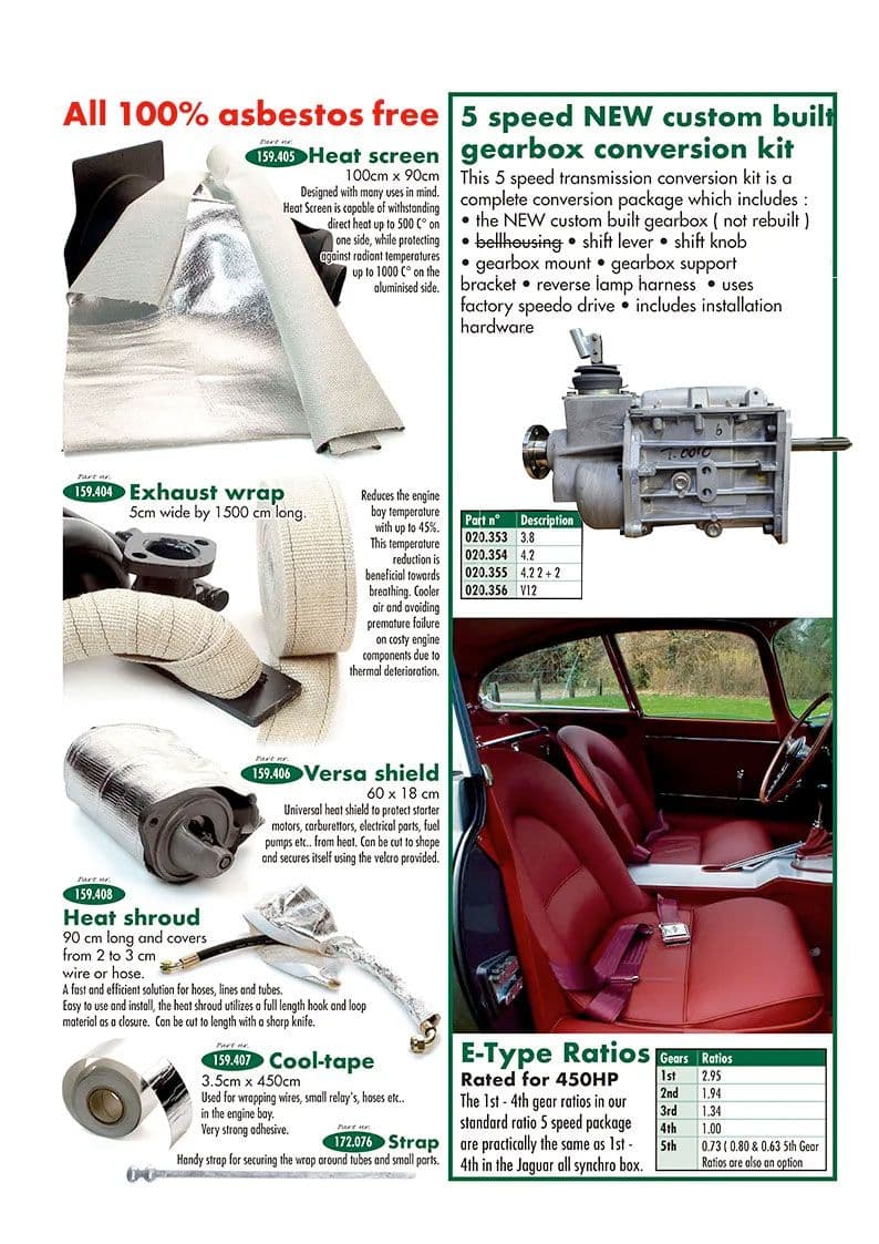 5-speed conversion - 5 bak conversie - Versnellingsbak en koppeling - MGTD-TF 1949-1955 - 5-speed conversion - 1