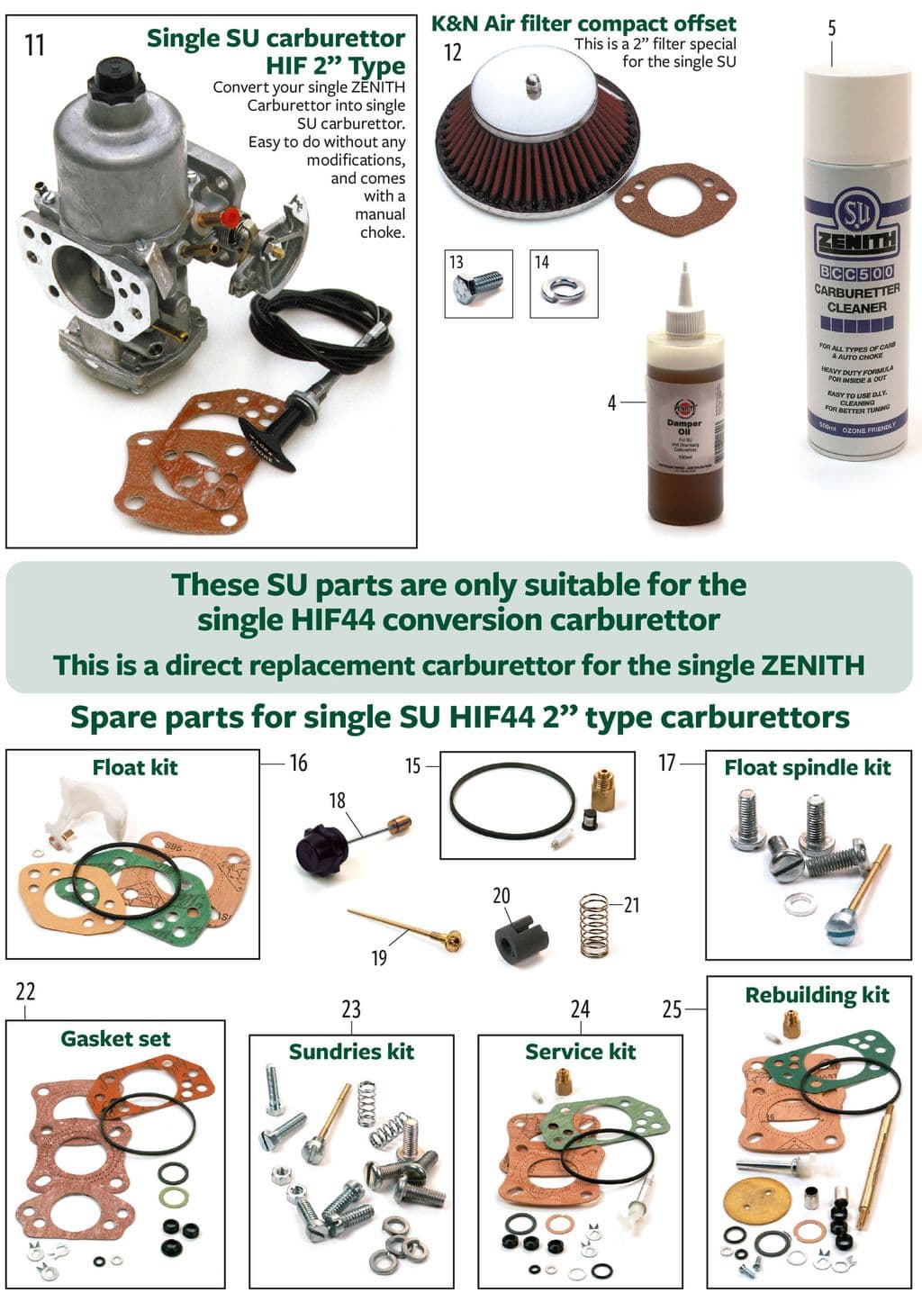 SU HIF44 carburettor & parts - carburadores - Motor - MGB 1962-1980 - SU HIF44 carburettor & parts - 1