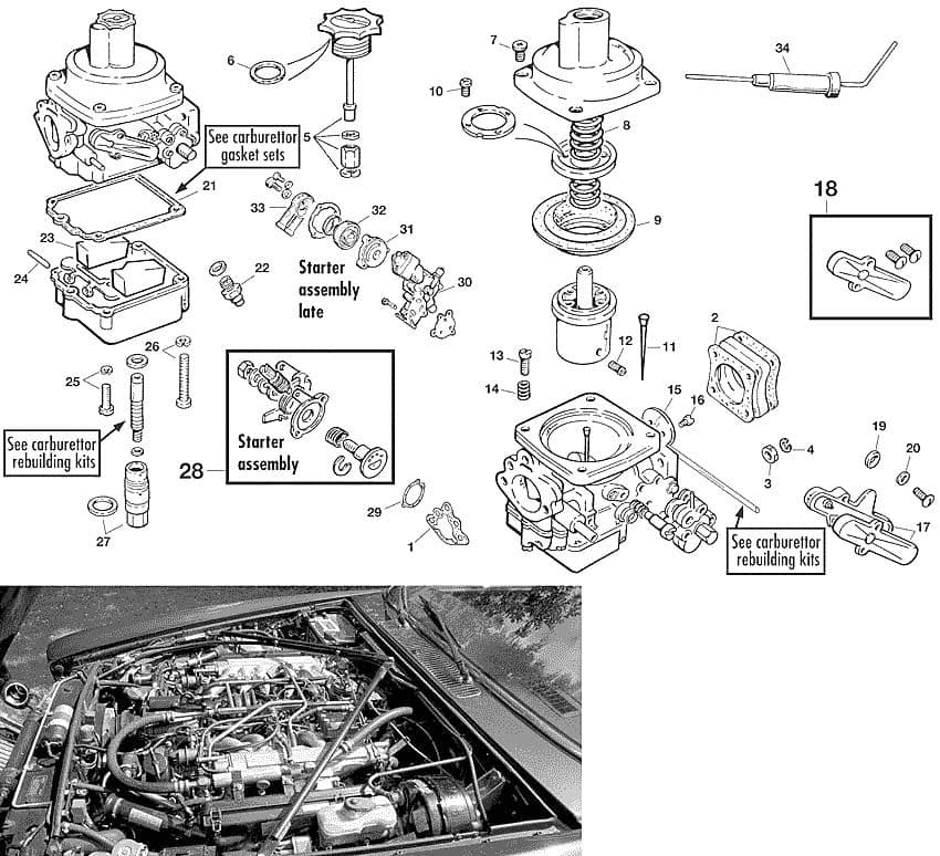 Zenith carburettor - Carburettors - Air intake & fuel delivery - Jaguar XJ6-12 / Daimler Sovereign, D6 1968-'92 - Zenith carburettor - 1