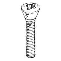 6-32NCx1R'CSK POZ SCREW-CHROM | Webshop Anglo Parts