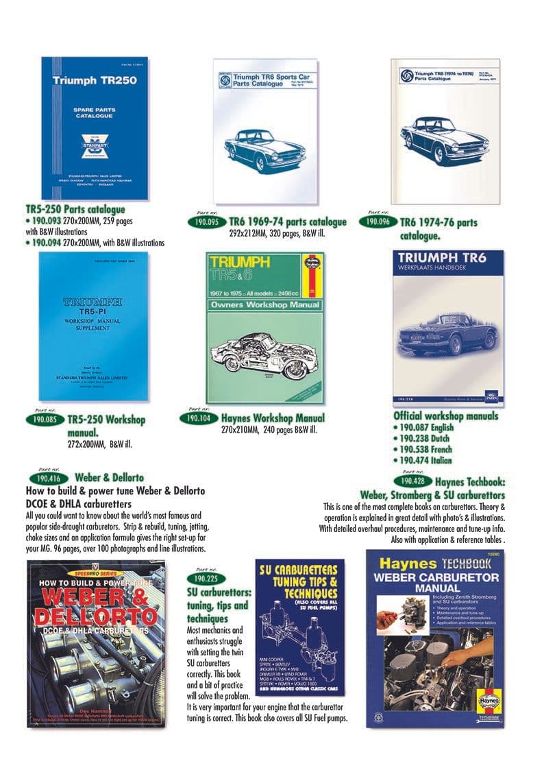 Manuals - Catalogi - Boeken & persoonlijke accessoires - Triumph TR5-250-6 1967-'76 - Manuals - 1