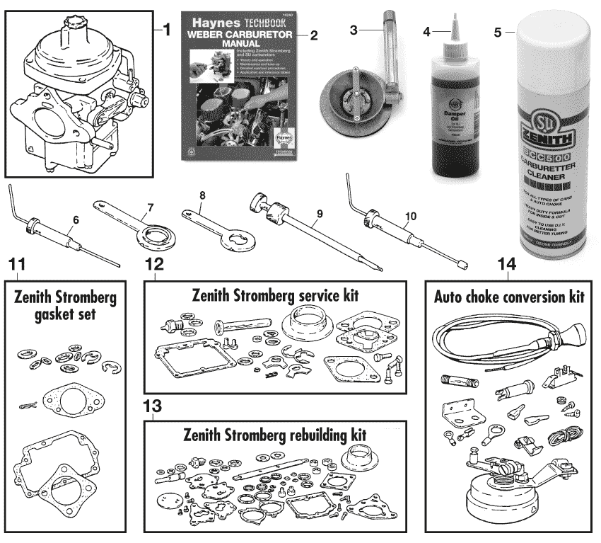 Zenith Carburettors - Carburators - Motor - MG Midget 1964-80 - Zenith Carburettors - 1