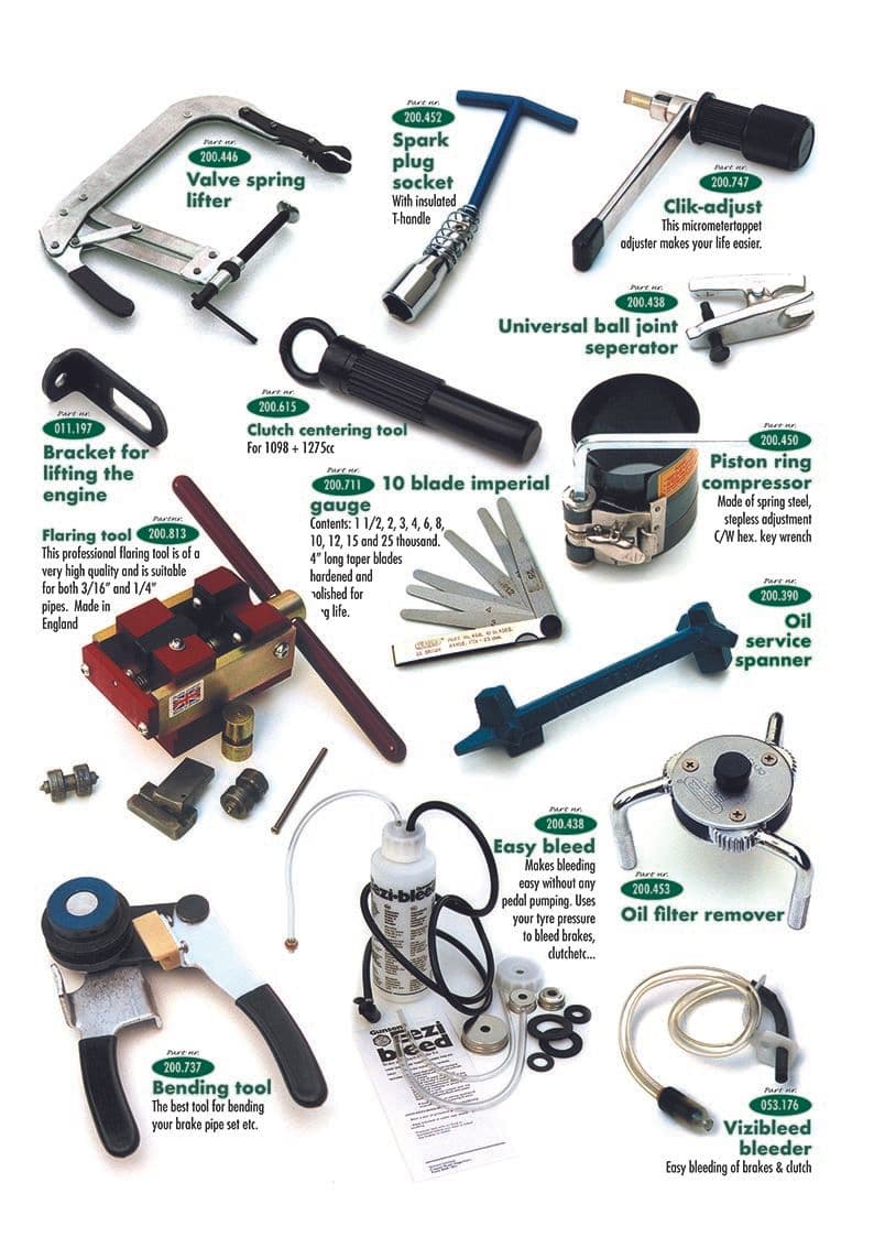 Tools 1 - Korjaus & työkalut - Huolto & säilytys - Morris Minor 1956-1971 - Tools 1 - 1