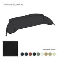 HOOD ROLL COVER, PVC, BLACK, 3 PRESS STUD / MGF - 401.938