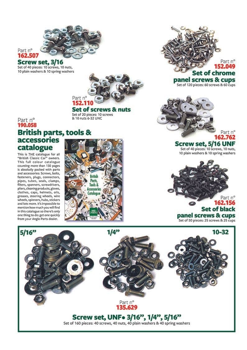 Mini 1969-2000 - AP Parts catalogues | Webshop Anglo Parts - Screw kits - 1
