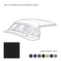 HOOD COMPLETE, PLASTIC WINDOW, SUN FAST, TAN / MGB-MGC, 1963-1970 - 153.470TAN