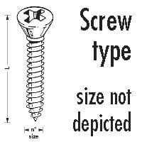 6X1.1/4R'CSK POZ.S/T SCREW - British Parts, Tools & Accessories