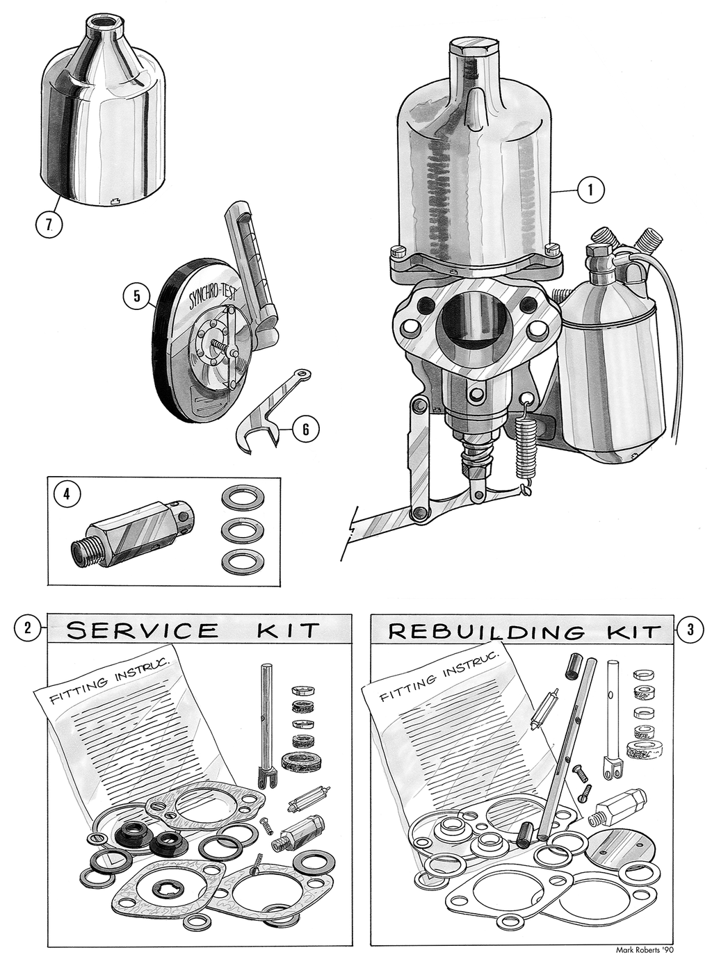 Carburettors & repair kits - Carburatori - Aspirazione e Alimentazione - MGTD-TF 1949-1955 - Carburettors & repair kits - 1