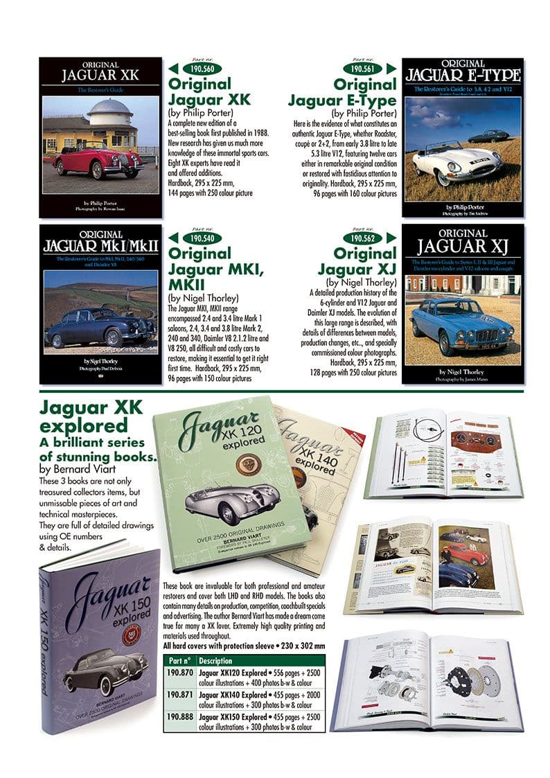 Books - knihy - Knihy & příslušenství pro řidiče - Jaguar XK120-140-150 1949-1961 - Books - 1