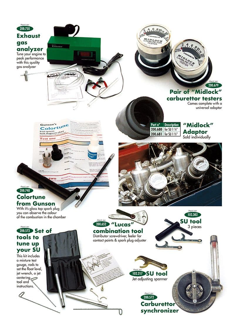 Carburettor Tools - Korjaus & työkalut - Huolto & säilytys - Triumph Spitfire MKI-III, 4, 1500 1962-1980 - Carburettor Tools - 1