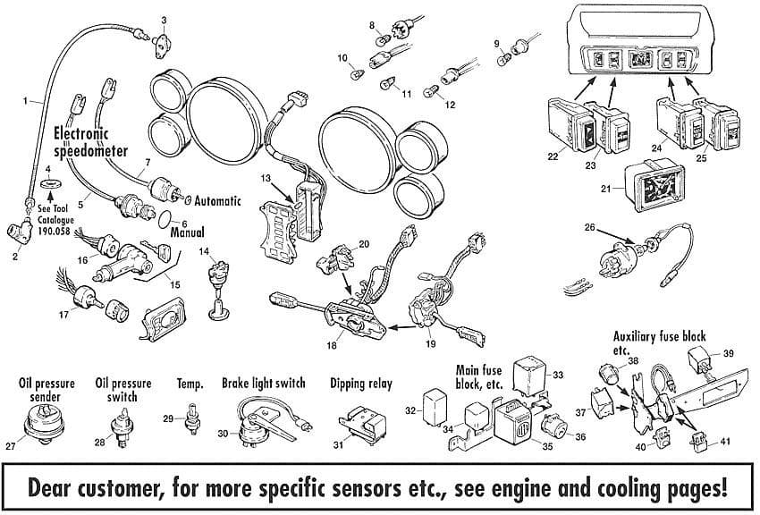 S3 dash & instruments - Dashboard & components - Electrical - Jaguar XJ6-12 / Daimler Sovereign, D6 1968-'92 - S3 dash & instruments - 1