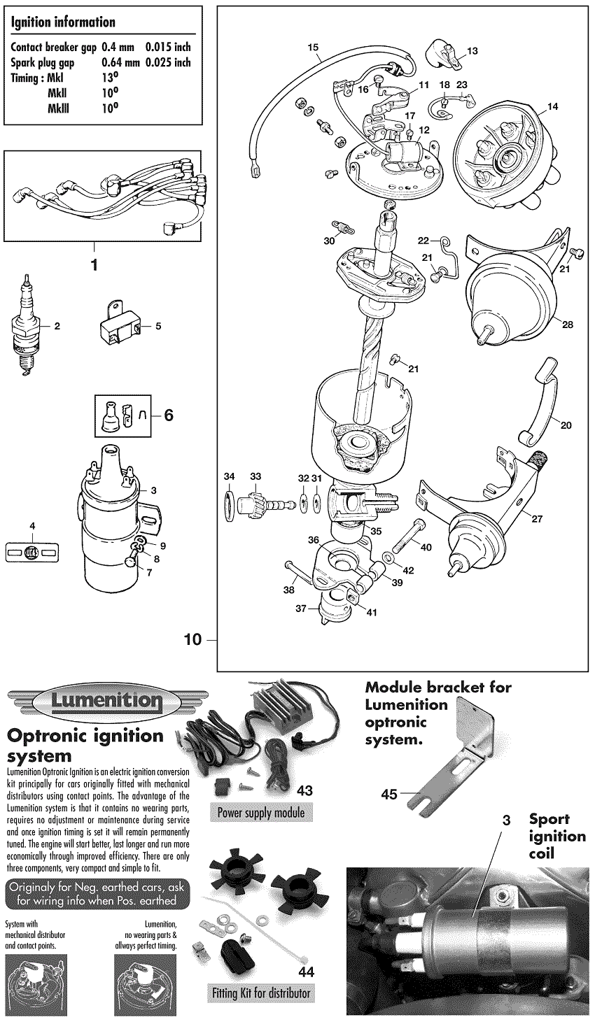 Ignition systems - Ignition system - Ignition - Triumph GT6 MKI-III 1966-1973 - Ignition systems - 1