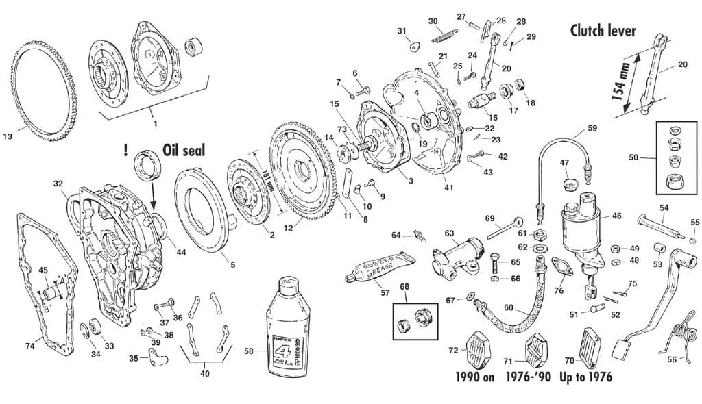 Clutch Diaphragm up to 82 - Embrayage - Transmission - Mini 1969-2000 - Clutch Diaphragm up to 82 - 1