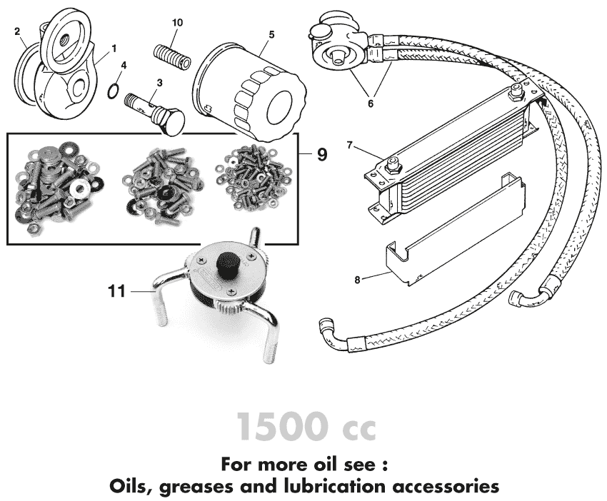 MG Midget 1964-80 - Oil coolers | Webshop Anglo Parts - 1