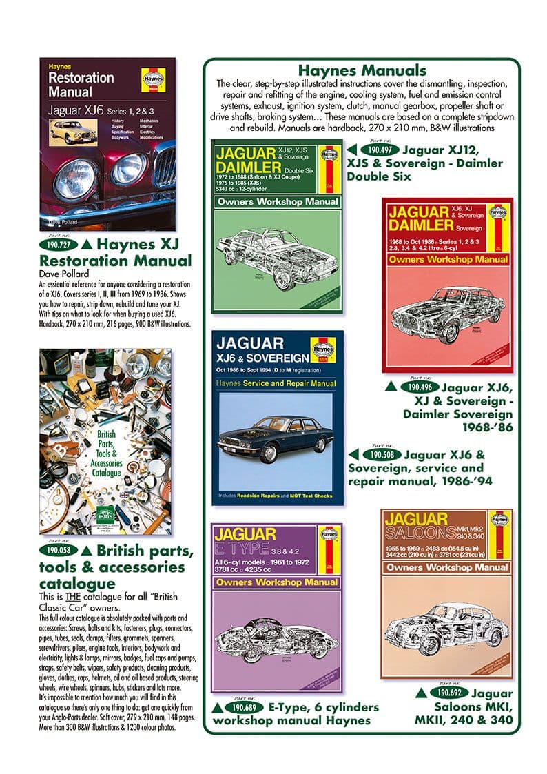 Manuals - Manuals - Books & Driver accessories - Jaguar XK120-140-150 1949-1961 - Manuals - 1