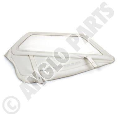 LH SCREEN WHITE TR23 - Triumph TR2-3-3A-4-4A 1953-1967