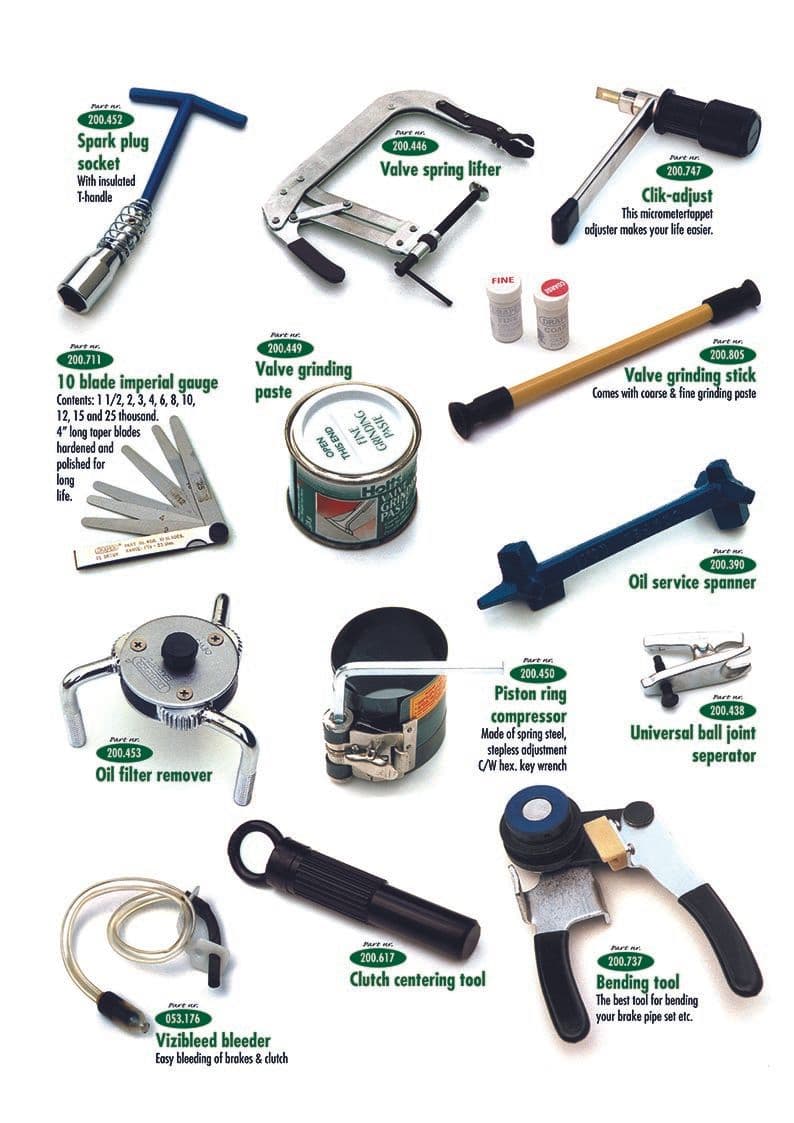 Tools 1 - Werkplaats & gereedschap - Onderhoud & opslag - Triumph TR5-250-6 1967-'76 - Tools 1 - 1