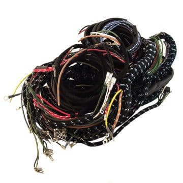 WIRING HARNESS SET, AUTOMATIC GEARBOX AND RELAY FLASHERS / XK150, 1957-1959