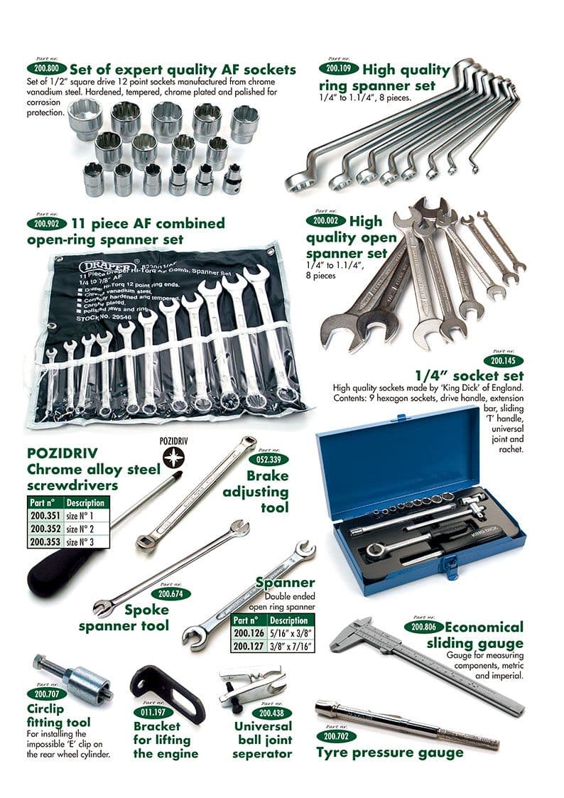 Tools 3 - Korjaus & työkalut - Huolto & säilytys - Austin-Healey Sprite 1958-1964 - Tools 3 - 1
