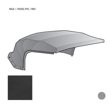 MGA GRY PVC HOOD 1WD - MGA 1955-1962 | Webshop Anglo Parts