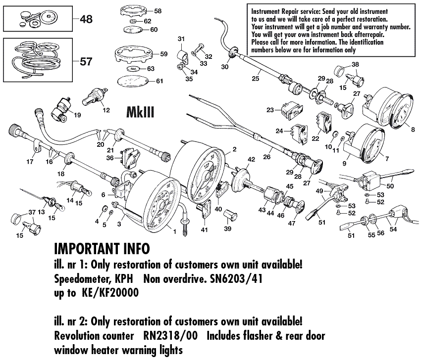 Triumph GT6 MKI-III 1966-1973 - Ignition switches - 1