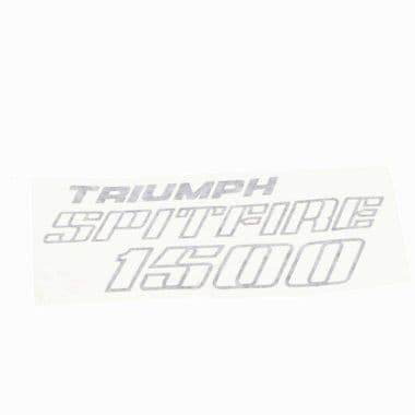 STICKER, BLACK, REAR / SPITFIRE - Triumph Spitfire MKI-III, 4, 1500 1962-1980