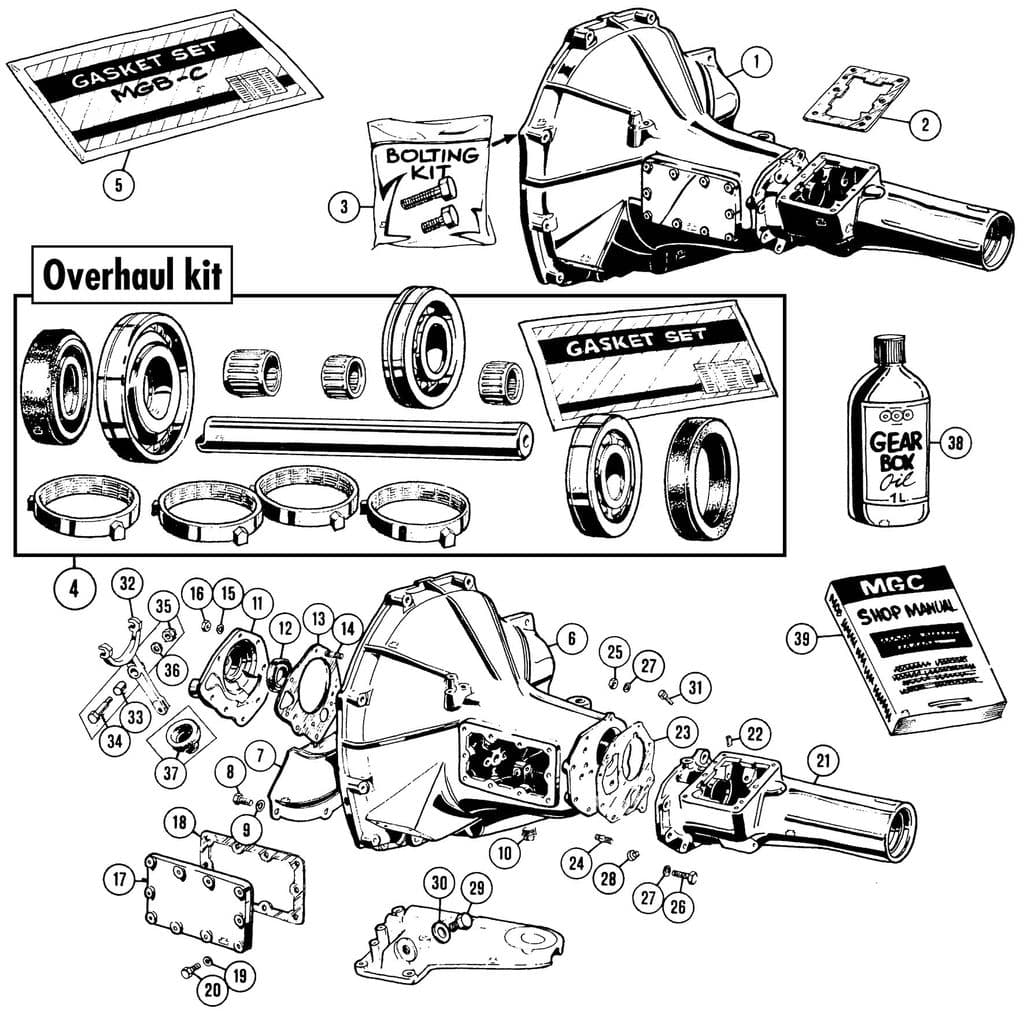 MGC 1967-1969 - Olej skrzyni biegów | Webshop Anglo Parts - 1