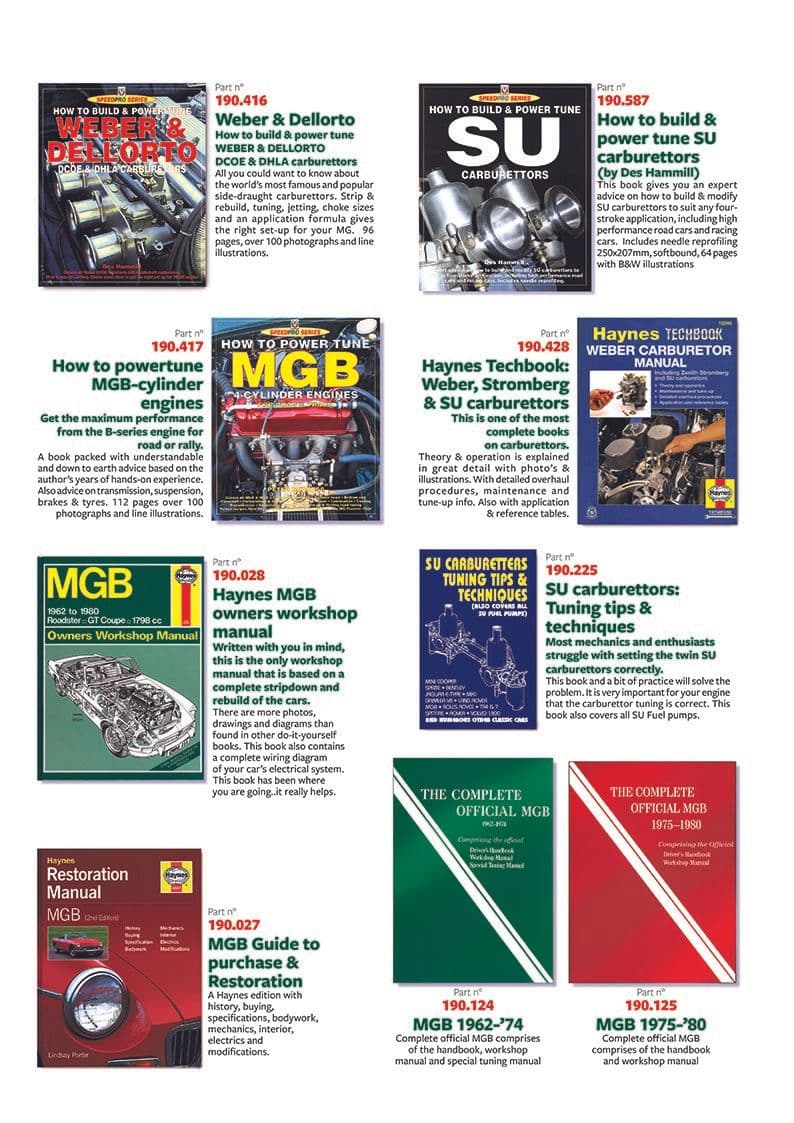 Manuals - Książki - Książki & akcesoria kierowcy - MGB 1962-1980 - Manuals - 1