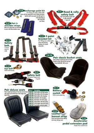 Seats & components - MGA 1955-1962 - MG spare parts - Seat & seat belts