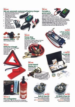 Batterie, chargeur & interrupteurs - MGC 1967-1969 - MG pièces détachées - Practical accessories