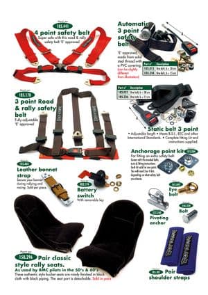 Accessoires - Austin-Healey Sprite 1964-80 - Austin-Healey pièces détachées - Competition & safety parts