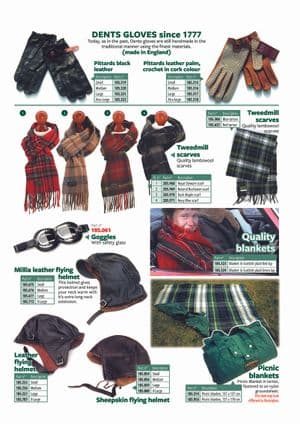 Chapeaux & gants - MG Midget 1964-80 - MG pièces détachées - Hats & gloves