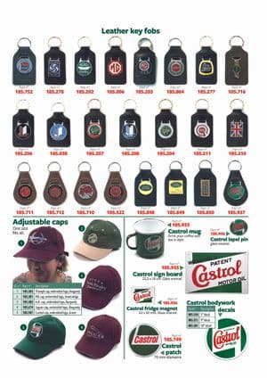 Hats & gloves - Austin-Healey Sprite 1958-1964 - Austin-Healey spare parts - Key fobs