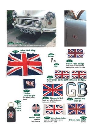 Exterior Styling - Morris Minor 1956-1971 - Morris Minor spare parts - Union Jack accessories