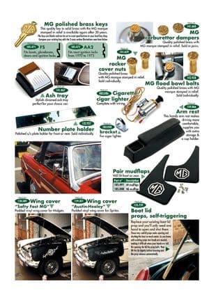 Accessoires - Austin-Healey Sprite 1964-80 - Austin-Healey pièces détachées - Finishing parts