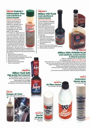Lubricants - MG Midget 1964-80 - MG spare parts - Fuel additives
