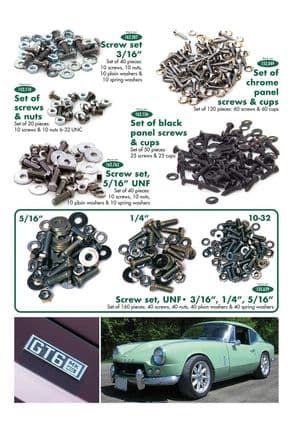Atelier & outillage - Triumph GT6 MKI-III 1966-1973 - Triumph pièces détachées - Screw kits