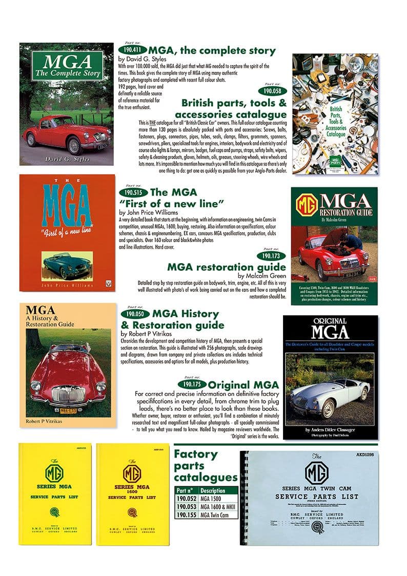 MGA 1955-1962 - Workshop & service manuals - Books - 1