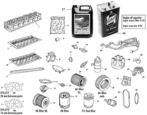 Pièces importantes - Triumph TR5-250-6 1967-'76 - Triumph pièces détachées - Most important parts
