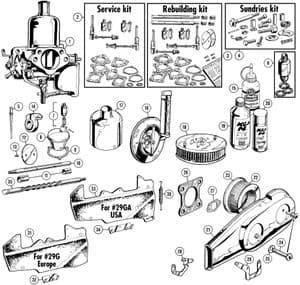 Filtre à air - MGC 1967-1969 - MG pièces détachées - Carburettors & filters