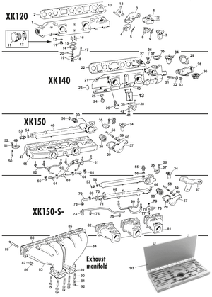 Inlet manifold - Jaguar XK120-140-150 1949-1961 - Jaguar-Daimler spare parts - Manifolds